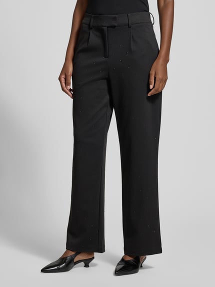 ICHI Stoffhose mit Gesäßtaschen Modell 'KATE' Black 4