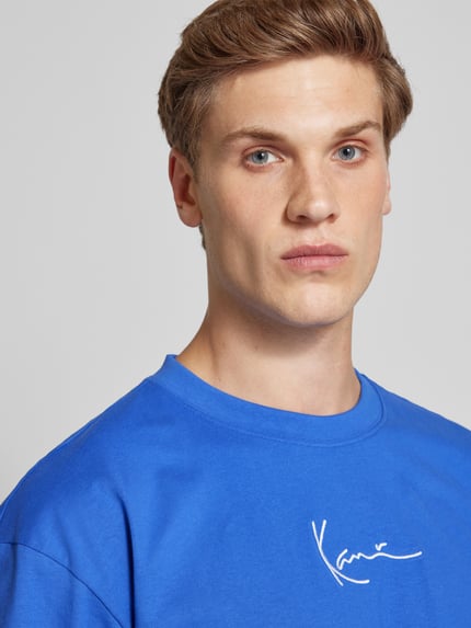 Karl Kani T-Shirt mit Label-Print Jeansblau 3