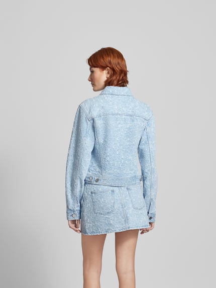 Rabanne Jeansjack met borstzakken Lichtblauw - 5