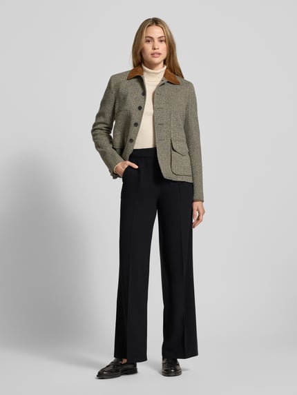 Selected Stoffhose mit weitem Bein Modell 'TINNI' Black 1