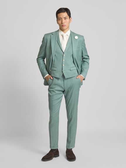 MCNEAL Gilet met reverskraag Groen - 1