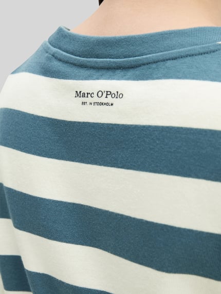 Marc O'Polo Loose Fit T-Shirt aus reiner Baumwolle Petrol 3