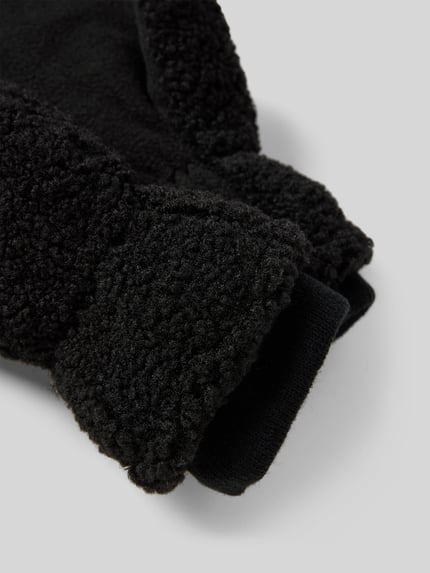 ONLY Handschuhe mit Teddyfell Modell 'THEA' Black 2