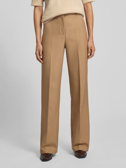 MANGO Stoffhose mit Bügelfalten Modell 'NATALIE' Camel 4