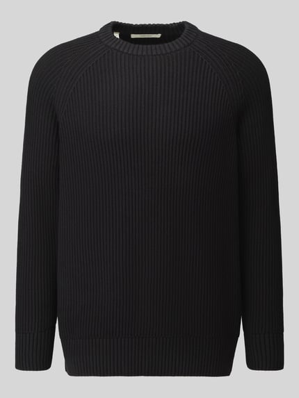 Selected Regular Fit Pullover aus reiner Baumwolle Modell 'BRAUN' Black 2