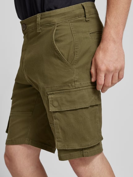 ONLY & SONS Regular Fit Cargoshorts mit Gürtelschlaufen Modell 'CAM' Khaki 3
