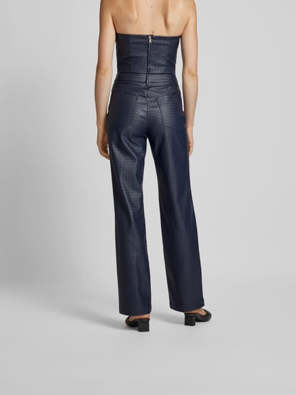 ROTATE Stoffen broek met 5-pocketmodel Donkerblauw - 5