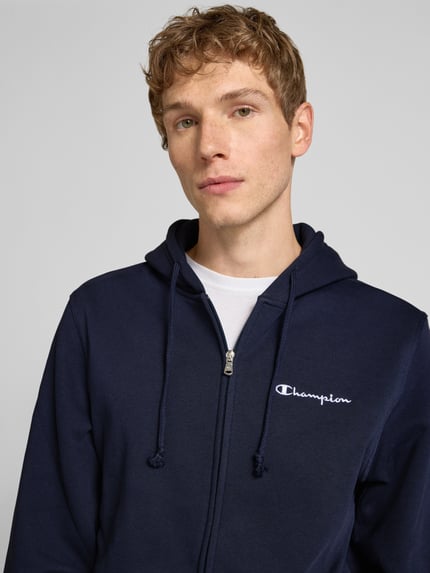 Champion Sweatjacke mit Label-Stitching Marine 3