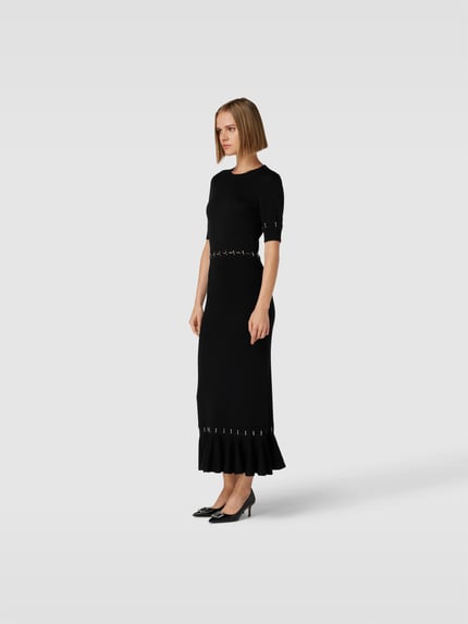 Rabanne Maxi-jurk met siergarnering Zwart - 1
