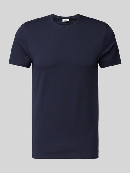 s.Oliver BLACK LABEL Regular Fit T-Shirt mit Rundhalsausschnitt Blau 2