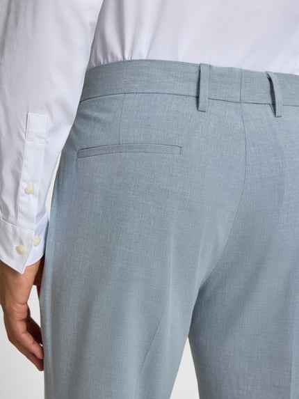 s.Oliver BLACK LABEL regular fit pantalon met katoen, viscose en linnen Lichtblauw - 3