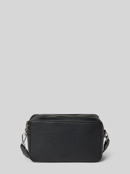Seidenfelt Umhängetasche mit Label-Schriftzug Black 2