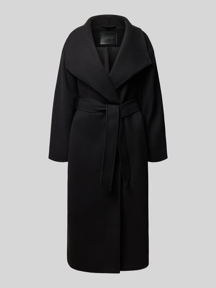 Gina Tricot Kurzmantel mit Bindegürtel Black 1