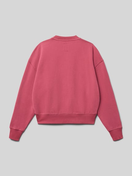 Garcia Bluza o kroju regular fit z nadrukiem z logo Różowy 3