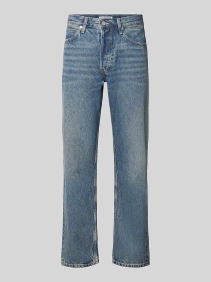 Straight Fit Jeans aus Baumwoll-Lyocell-Mix Modell 'MAADOX' Shop The Look MANNEQUINE