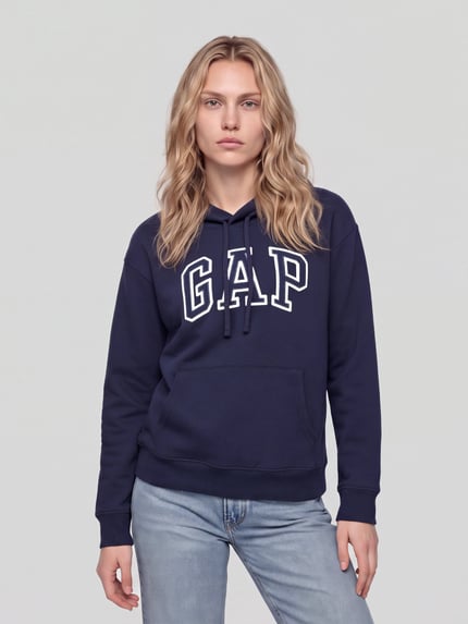 GAP Sweatshirt mit Logo-Schriftzug Dunkelblau 4