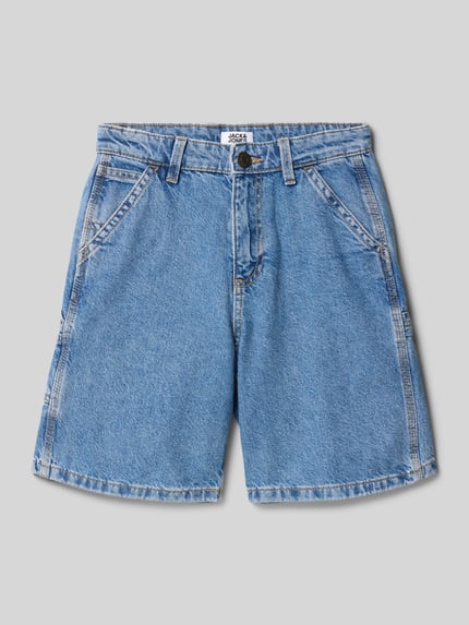 JACK & JONES Korte regular fit jeans in 5-pocketmodel, model 'TONY' Blauw - 1