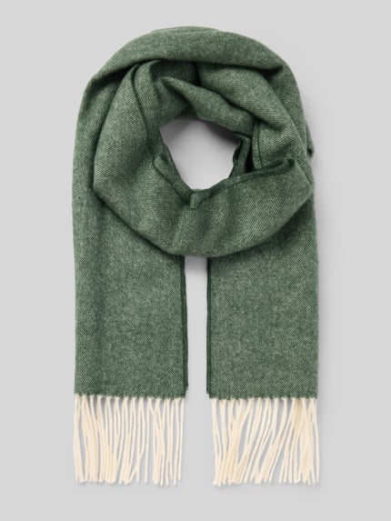 Ascot Wollschal mit Kaschmir-Anteil Gruen 1