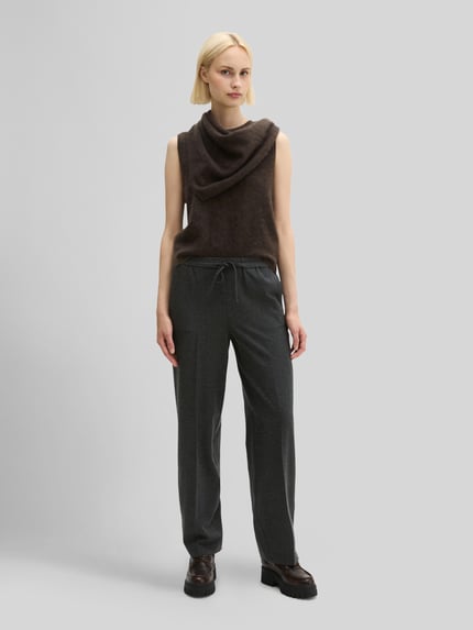 Marc O'Polo Regular Fit Jogpants mit Bügelfalte Anthrazit 1
