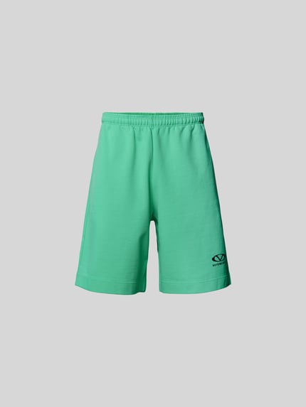VETEMENTS Sweatshorts met labelprint Neon groen - 2