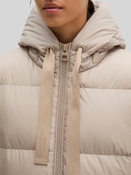 Marc O'Polo Regular Fit Daunenjacke mit Kapuzenkragen Taupe 3