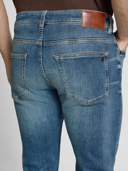 BOSS Orange Slim fit jeans van katoenmix, model 'DELAWARE' Bleu - 3