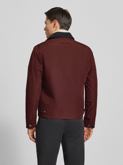 Samsøe Samsøe Bomberjacke mit Zweiwege Reißverschluss Modell 'SAROBIN' Bordeaux 5