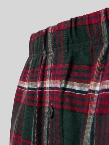 BOSS Spodnie od piżamy Holiday Pants z gumką Ciemnoczerwony 2