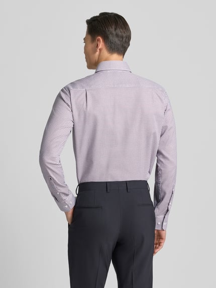 Seidensticker Regular Fit Businesshemd aus Baumwolle mit Button Down Kragen Fuchsia 5