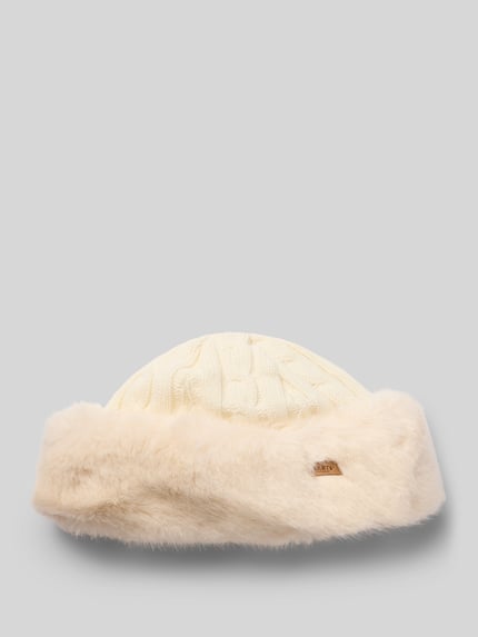 Barts Wollen muts met imitatiebont Offwhite - 1