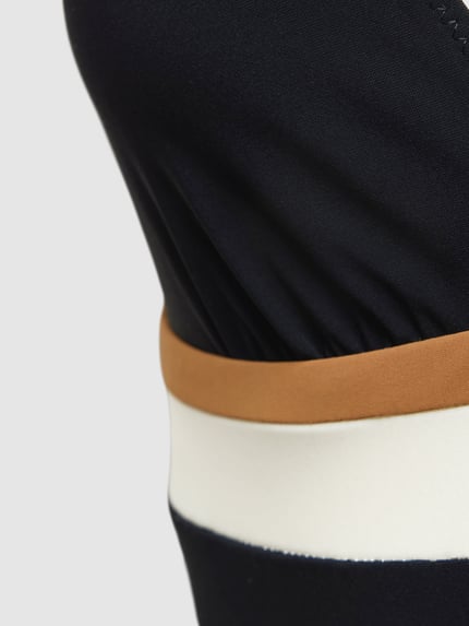 Banana Moon Badeanzug mit Kontraststreifen Modell 'ODALIS MONTECITO' Black 2
