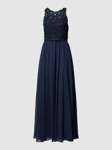 Hey Kyla Abendkleid mit Paillettenbesatz Dunkelblau 2