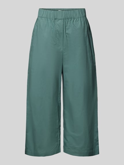 Jake*s Studio Woman Broek met verkorte pasvorm en elastische band Lagune - 2
