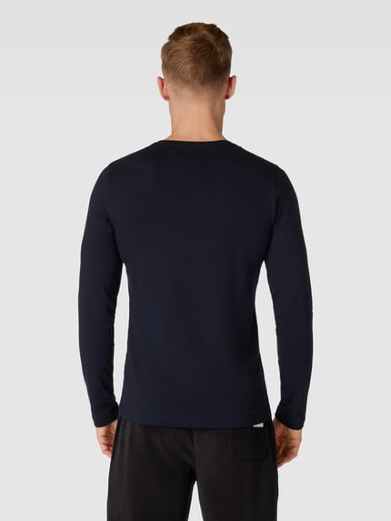 Tommy Hilfiger Slim Fit Longsleeve mit Label-Stitching Marine 5