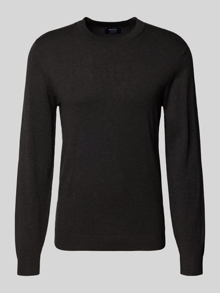 MCNEAL Gebreide pullover met ribboorden Chocoladebruin gemêleerd - 2