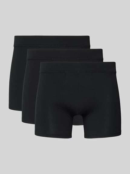 Christian Berg Men Trunks mit elastischem Bund im 3er-Pack Black 1