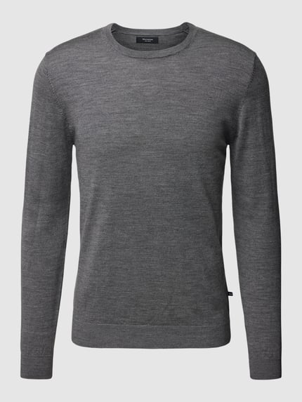 Strickpullover aus Schurwolle Modell 'Margrate Merino' Shop The Look MANNEQUINE