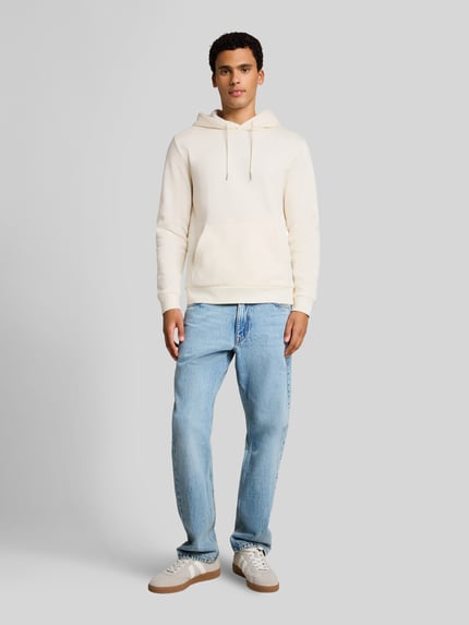 Tom Tailor Denim Regular Fit Hoodie aus Baumwoll-Mix Offwhite 1