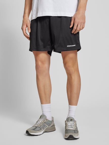 PEGADOR Shorts mit Label-Stitching Black 4