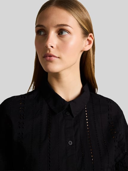 Tom Tailor Denim Freizeitkleid aus reiner Baumwolle Black 3
