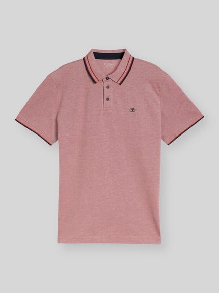 Tom Tailor Koszulka polo z czystej bawełny o kroju regular fit Czerwony 2