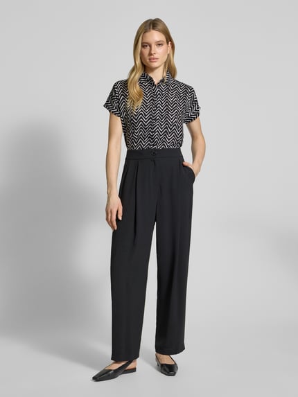 Christian Berg Woman Relaxed fit blouse van pure viscose Zwart - 1