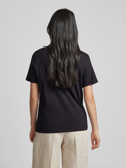 Selected T-Shirt mit V-Ausschnitt Modell 'ESSENTIAL' Black 5
