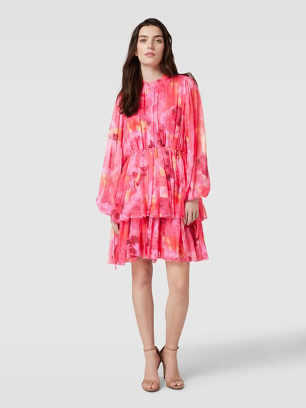 Lace & Beads Cocktailkleid mit floralem Print Pink 1