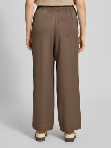 American Vintage Stoffhose mit elastischem Bund Modell 'TIDIM' Schlamm 5