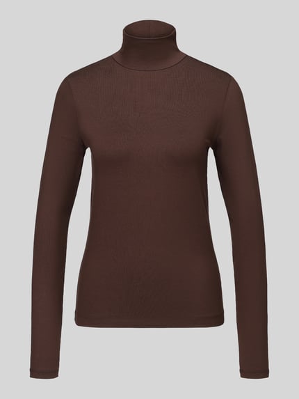s.Oliver RED LABEL Sweter z golfem dżersej jakość Ciemnobrązowy 2