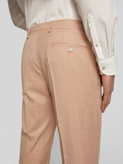 Strellson Spodnie do garnituru o kroju slim fit w kant model ‘Kynd’ Rdzawoczerwony 3