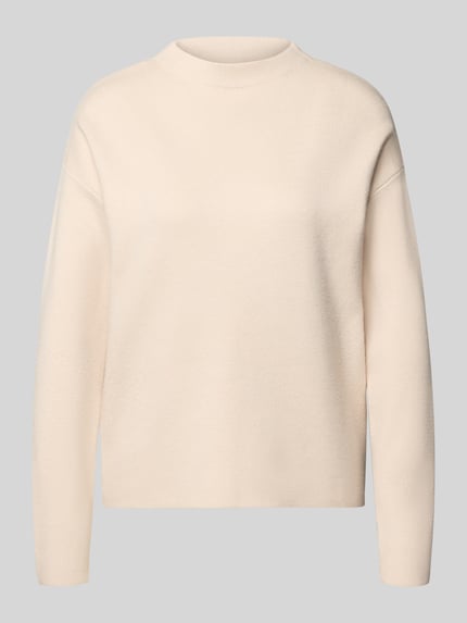 Oversized Strickpullover mit geripptem Stehkragen Shop The Look MANNEQUINE