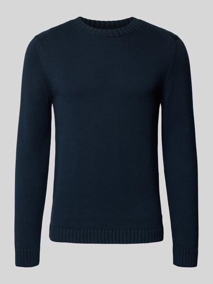 s.Oliver RED LABEL Pullover mit markanten Teilungsnähten Marine 2