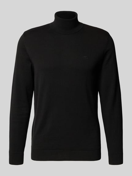 Tom Tailor Golf o kroju regular fit z czystej bawełny Czarny 2